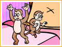 English fork Ӣă裺Five little monkeys